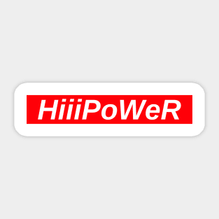 HiiiPoWeR // Red Box Logo Sticker